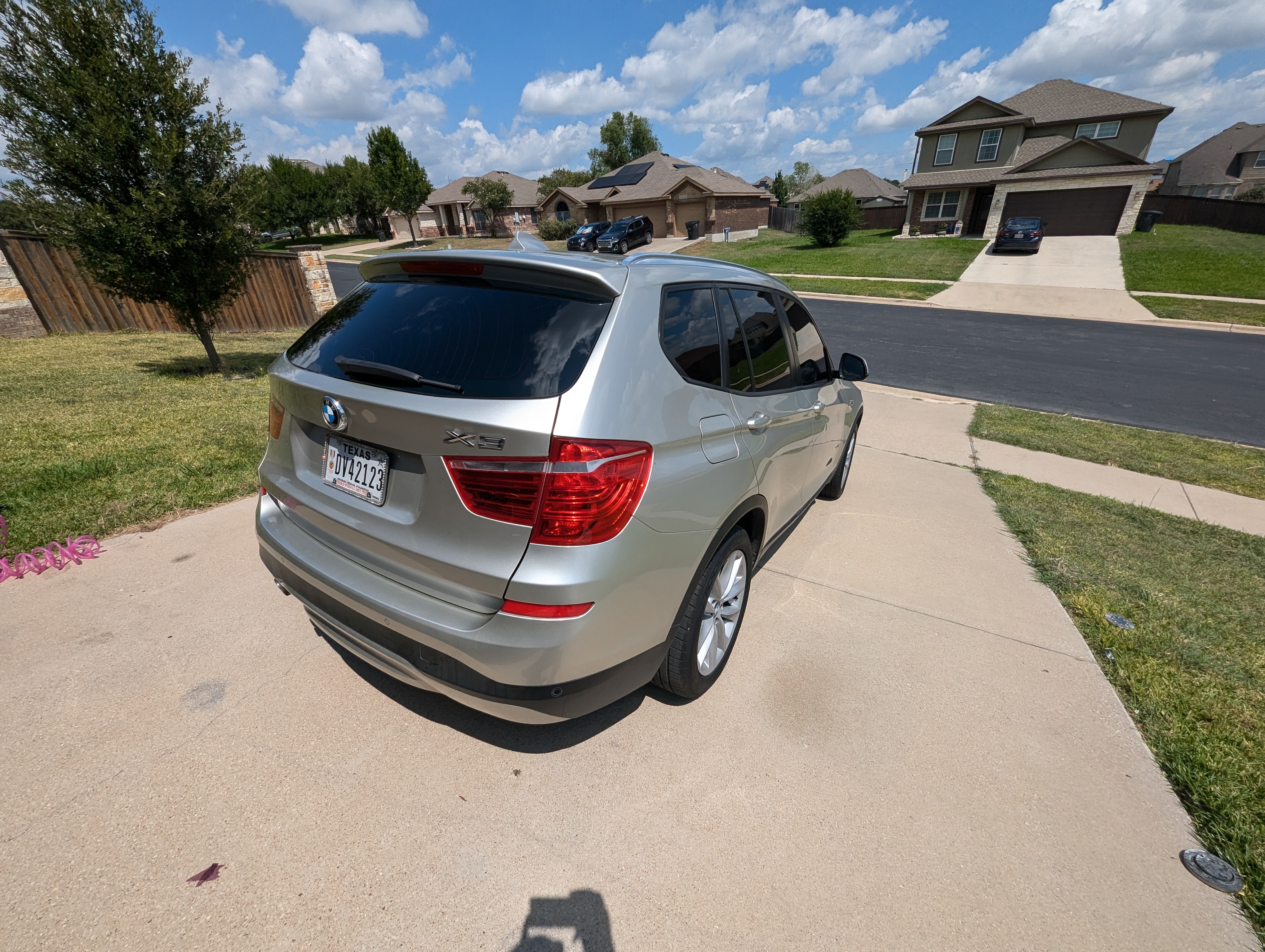 Interior of 2015 BMW X3 with Chroma Elite window tint in Killeen, TX